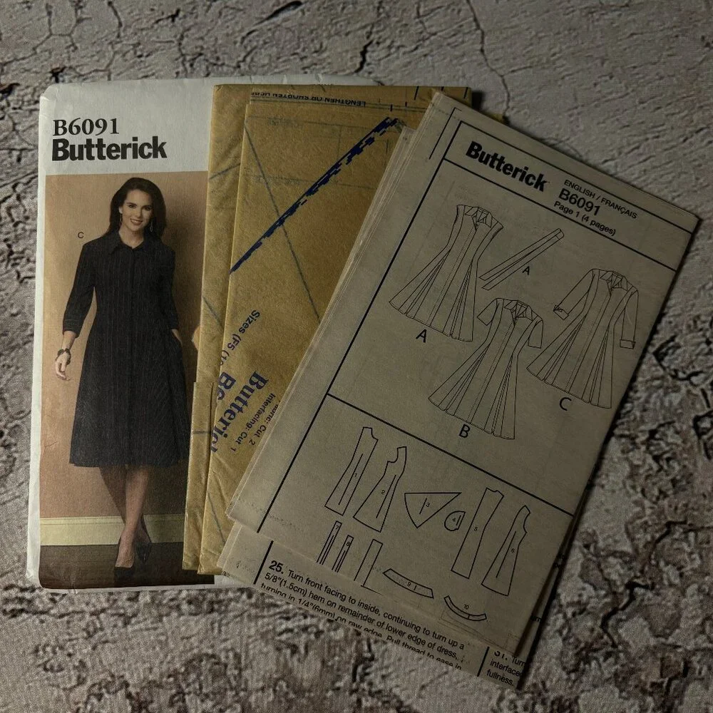 Butterick Pattern B6091 F5 forWomen's Dresses